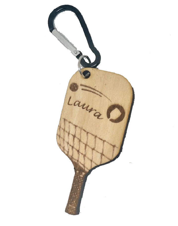 Personalized Pickleball Key Holder Net, or Gear Bag Holder