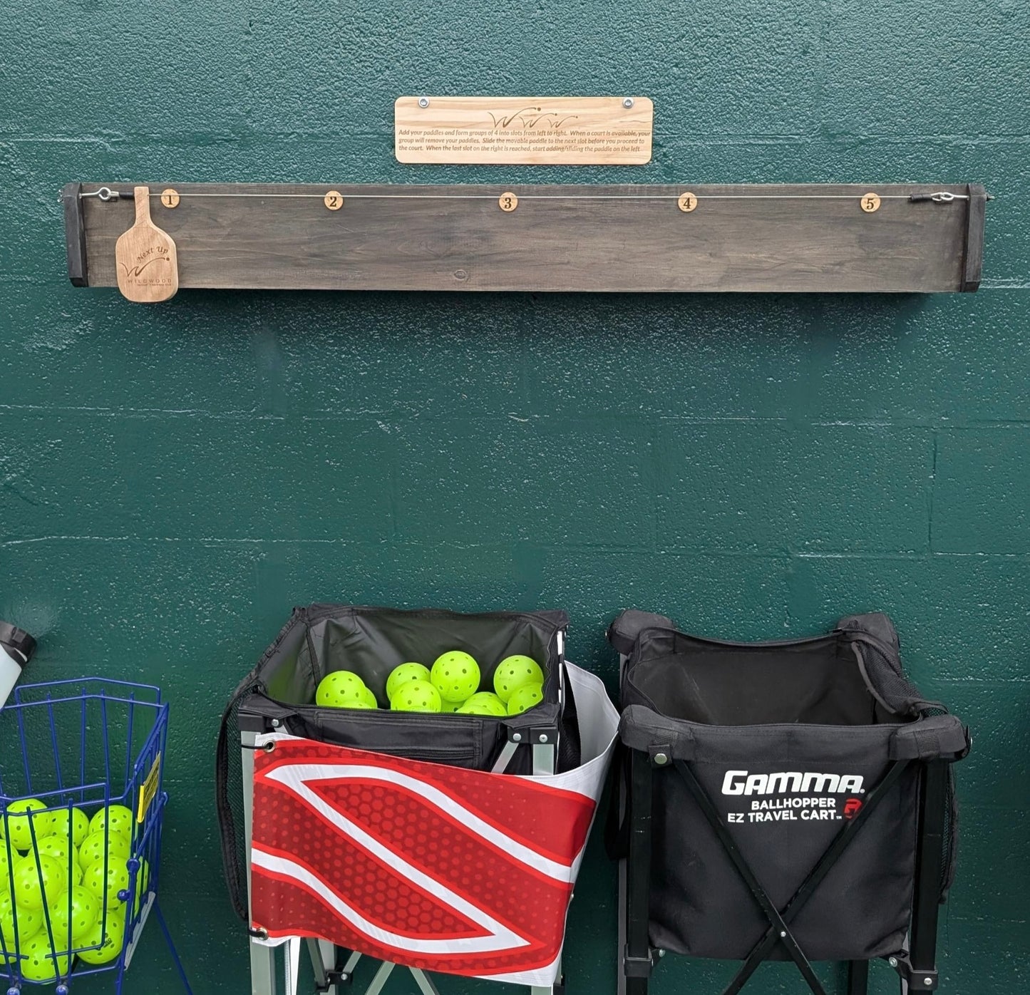 Indoor Customized Stained Paddle Rack
