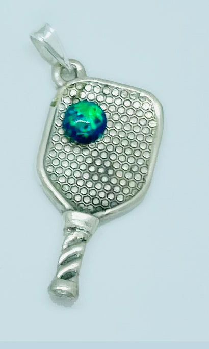 Sterling Silver Pickleball Pendants
