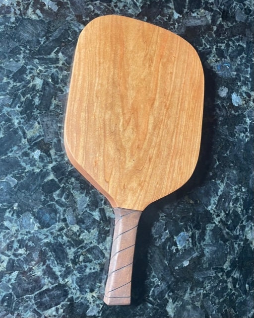 Pickleball Charcuterie - Stained Handle Cheese Board - Cutting Board