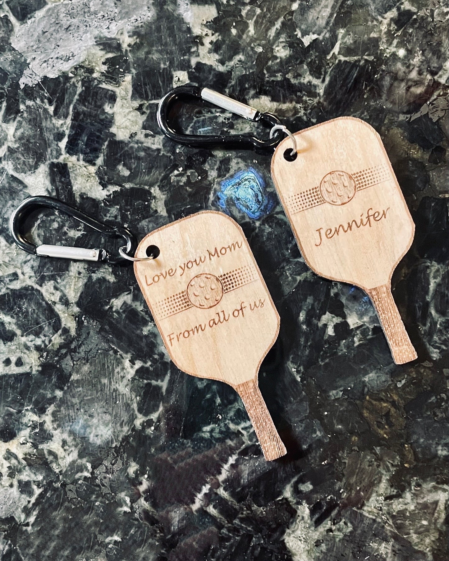 Personalized Pickleball Key Holder, or Gear Bag Holder