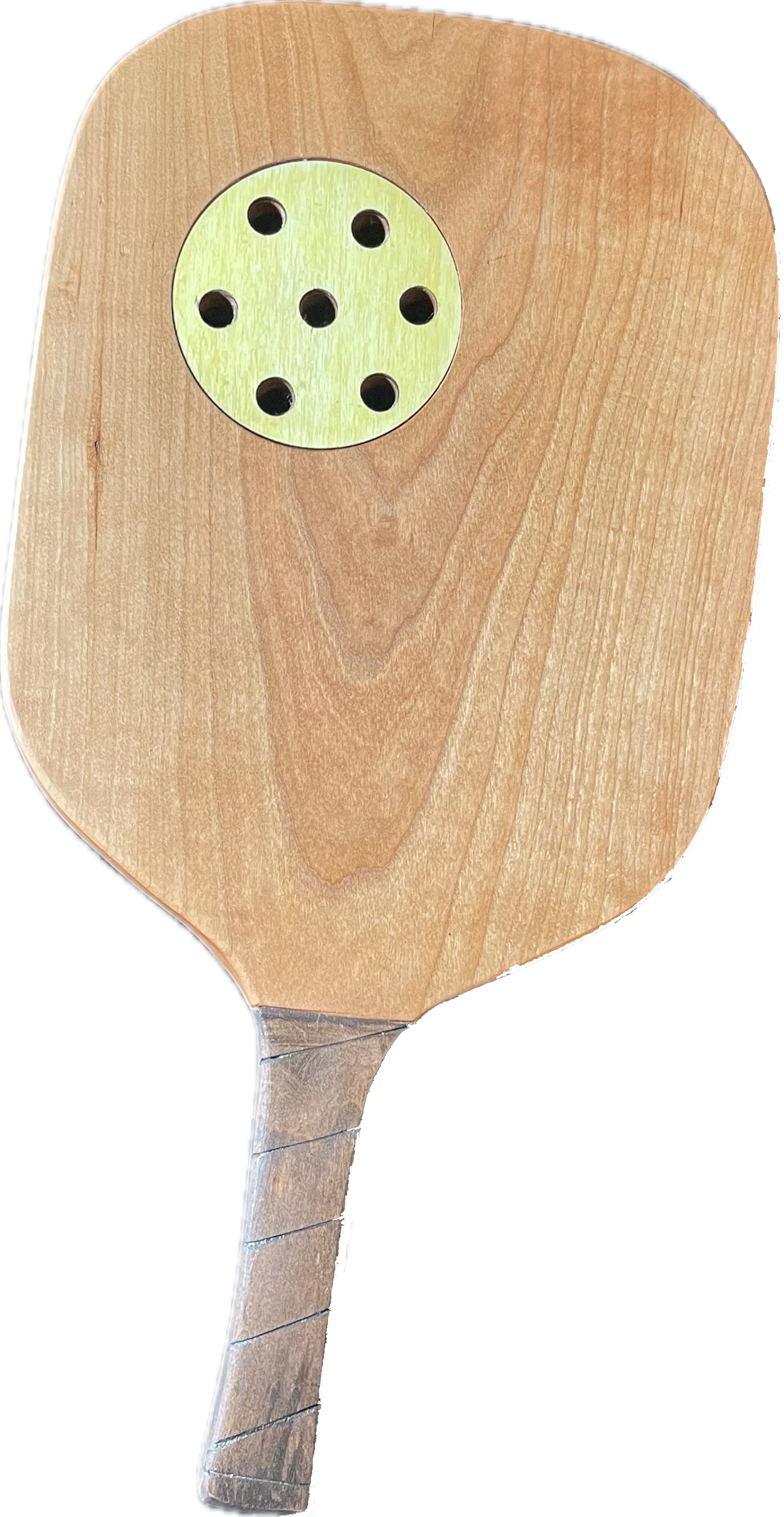 Solid Cherry Pickleball Paddle Charcuterie with Ball Cheese Board - Cutting Board