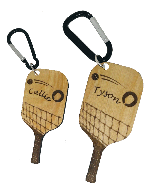 Personalized Pickleball Key Holder Net, or Gear Bag Holder