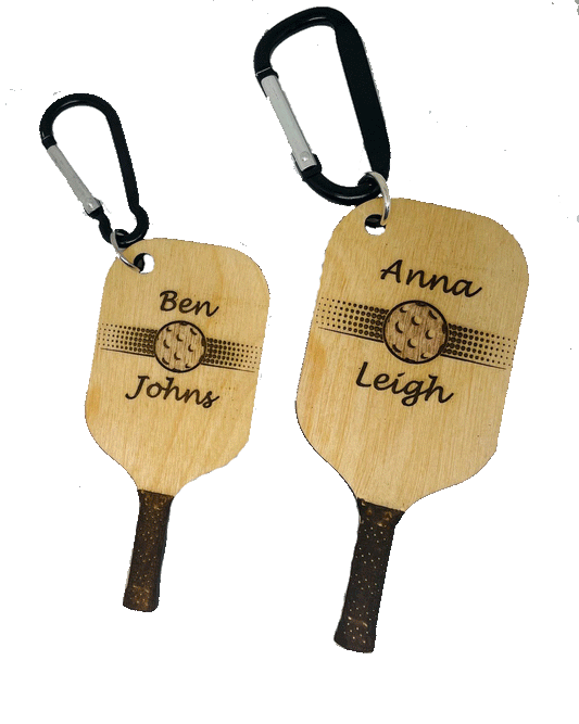 Personalized Pickleball Key Holder, or Gear Bag Holder