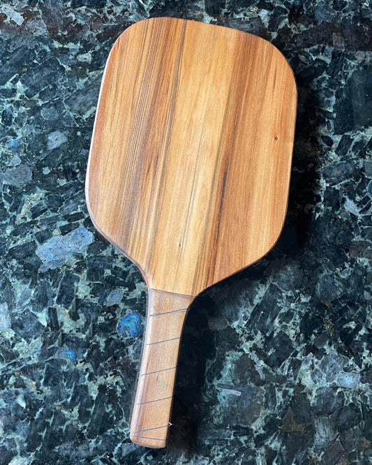 Pickleball Charcuterie - Stained Handle Cheese Board - Cutting Board