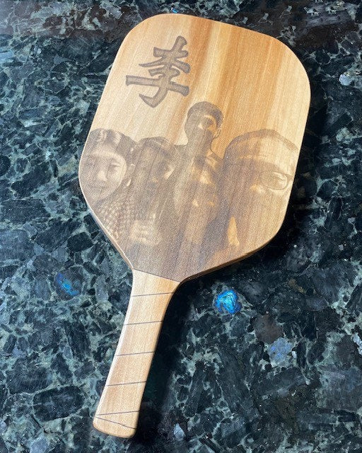 Solid Sycamore Pickleball Charcuterie Paddle size Board - Cheese Board - Cutting Board